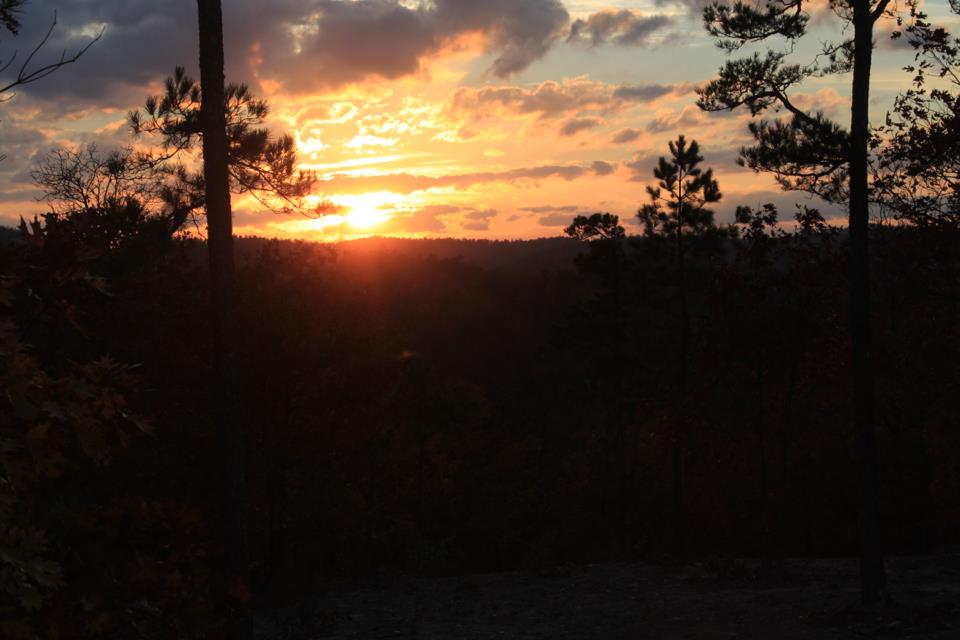 Sunset from the cabin
