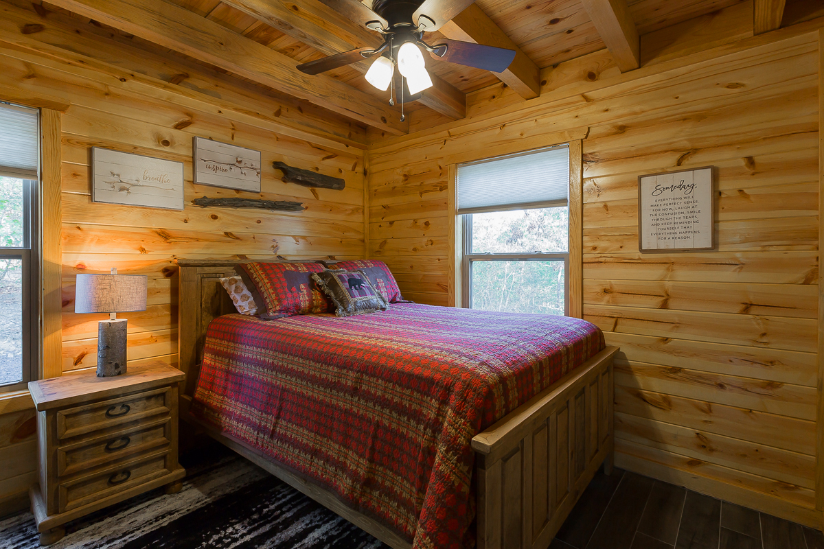 Bedroom 1 1 Hideaway At Clear Sky Ridge Cabin Rentals Near ...