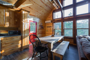 Dining Area 1 Hideaway At Clear Sky Ridge Cabin Rentals Near Wolf Pen Gap In Mena Arkansas