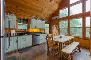 Kitchen 1 Clear Sky Ridge Cabin Rentals Near Wolf Pen Gap In Mena Arkansas 1