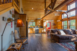 Living Area 2 Hideaway At Clear Sky Ridge Cabin Rentals Near Wolf Pen Gap In Mena Arkansas