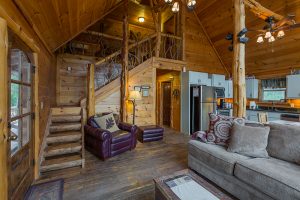 Living Room 2 Clear Sky Ridge Cabin Rentals Near Wolf Pen Gap In Mena Arkansas