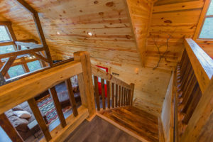 Staircase Hideaway At Clear Sky Ridge Cabin Rentals Near Wolf Pen Gap In Mena Arkansas