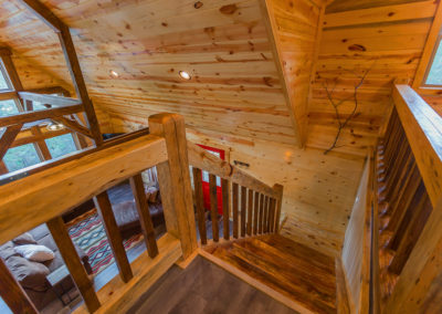 Staircase Hideaway At Clear Sky Ridge Cabin Rentals Near Wolf Pen Gap In Mena Arkansas