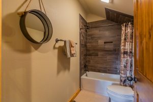 Upstairs Bathroom Hideaway At Clear Sky Ridge Cabin Rentals Near Wolf Pen Gap In Mena Arkansas